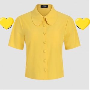 Squid Game Doll Solid Yellow Blouse💛